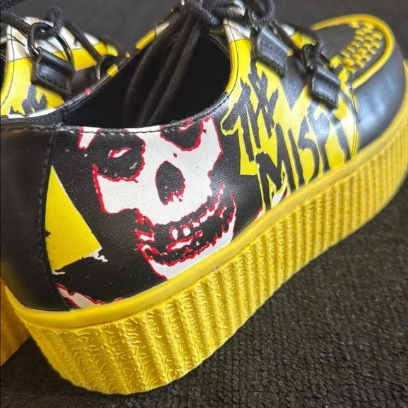 Krypt Misfits Horror Business Creeper Shoe Black/yellow Size 8 - Picture 4 of 5
